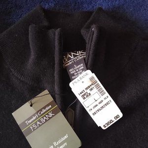 JOS A BANK Quarter Zip 100% CASHMERE Sweater